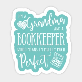 Perfect Grandma and Bookkeeper Sticker